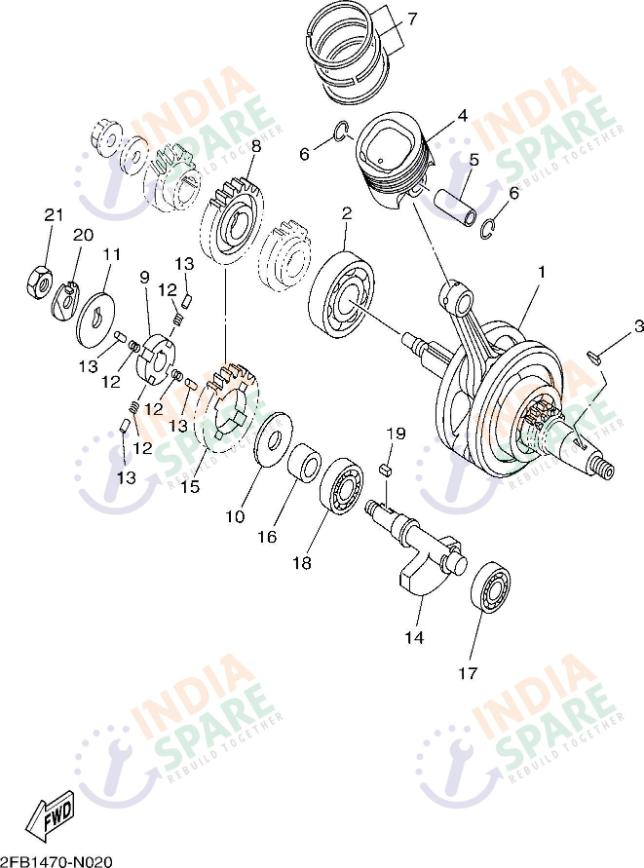 CRANKSHAFT & PISTON